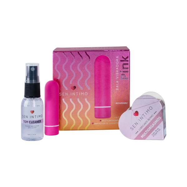 Kit Bala Vibradora Pink Sen Intimo